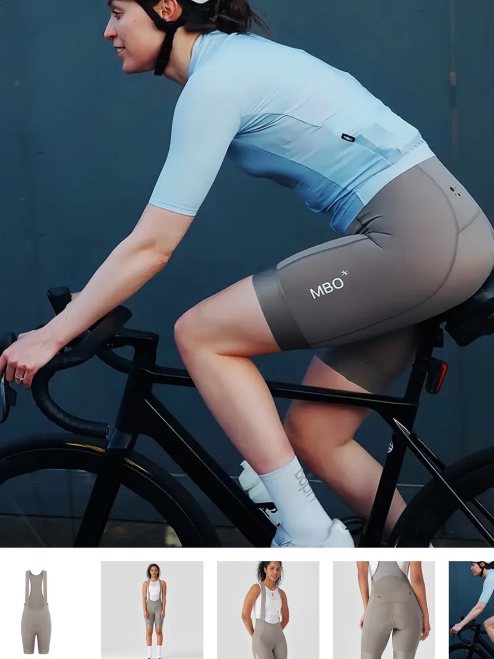 MBO Prime  Women’s Cycling Bib Shorts — Taupe